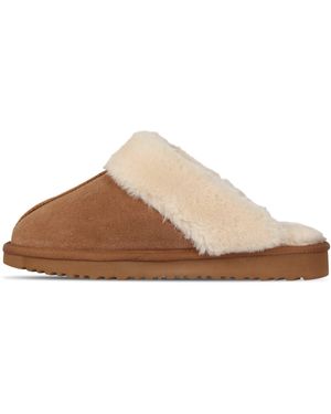 Jack Wills Mule Slippers Ladies - Brown