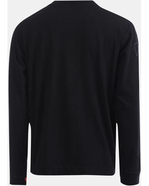 Off-White c/o Virgil Abloh Diagonal Outline Skate Long Sleeve T-Shirt - Black
