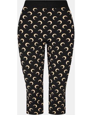 Marine Serre Ms Moon Crop Leg Ld61 - Black