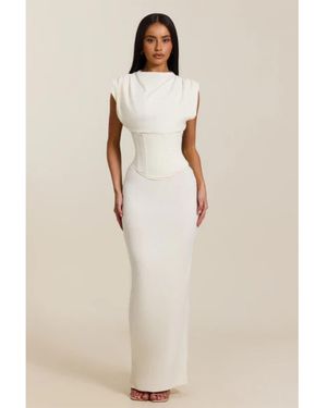 Mars the Label Sandra Maxi Long Dress - Natural