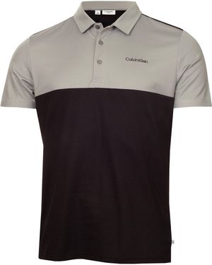 Calvin Klein Jc Block Short Sleeve Performance Polo Shirt - Black