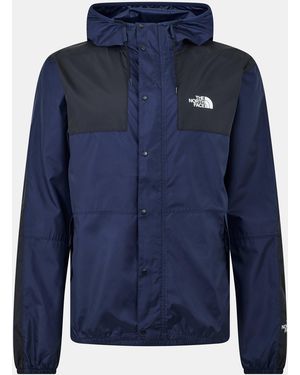 The North Face Mountain Water Resistant Long Sleeve Rain Anorak - Blue