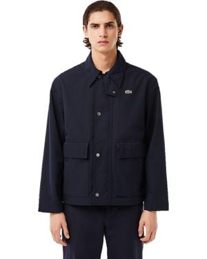 Lacoste Weather Resistant Parka - Blue