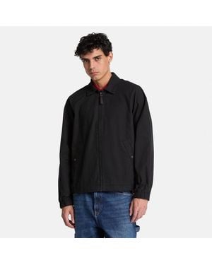 Timberland Stratham Cotton Bomber Jacket - Black