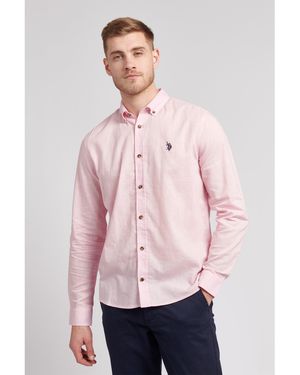 U.S. POLO ASSN. Linen Shirt - Pink