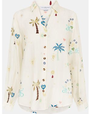 Never Fully Dressed Charm Miley Shirt - White