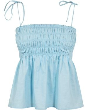Jack Wills Sleeveless Shirt - Blue