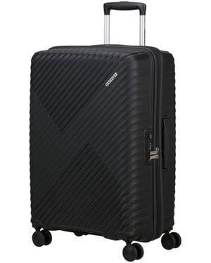 American Tourister Diablast Spinner 68X47X31/34Cm Exp Tsa Medium Hard Suitcase - Black