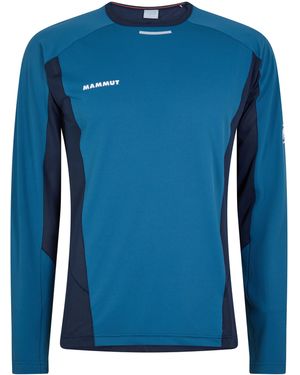 Mammut Aenergy Long-Sleeve Performance T-Shirt - Blue