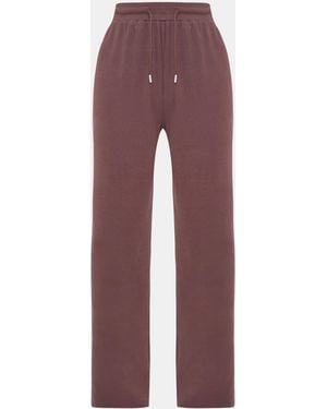 I Saw It First Rib Wide Leg Trousers - Red