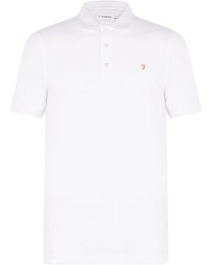 Farah Blanes Short Sleeve Polo Shirt - White