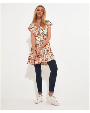 Joe Browns Ladies Floral Tunic - Blue