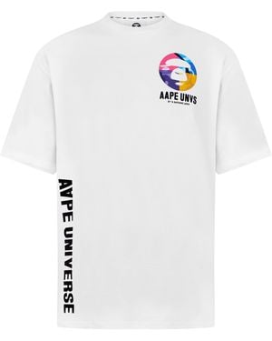 Aape Universe Bones T-Shirt - White