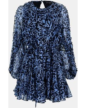 French Connection Anna Structured Mini Dress - Blue