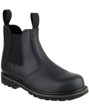 Amblers Safety Fs5 Goodyear Welted Pull On Safety Dealer Boot - Black