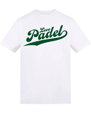 AWD Adults Printed Padel Tee - White