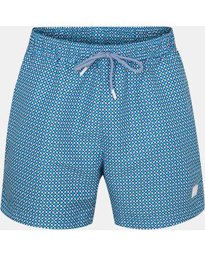 BOSS Vibe Quick Drying Mesh Lined Swim Shorts - Blue