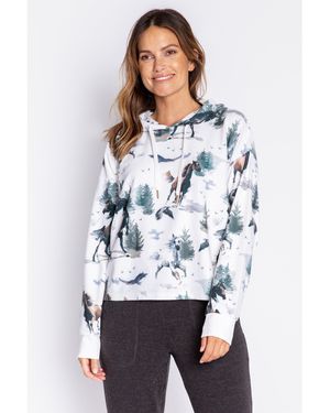 Pj Salvage Pullover Hoodie - White