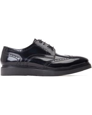 Base London Joe Brogue Shoe - Black
