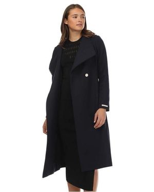Ted Baker Rose Wool Wrap Coat - Black