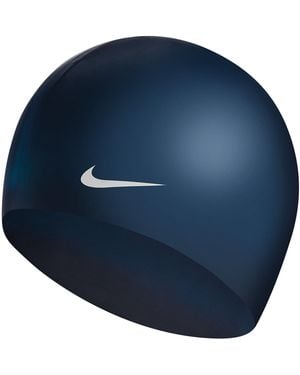 Nike Solid Silicone Swimming Cap Adults - Blue