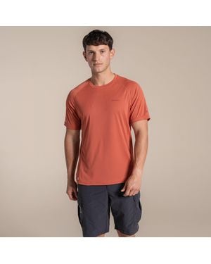 Craghoppers Nosilife Solar Shield+ Short-Sleeved T-Shirt - Red