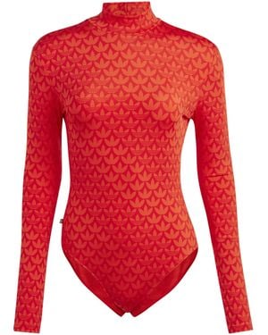 adidas Originals Adidas Logo Bodysuit - Red