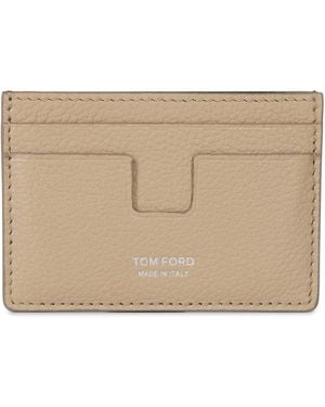 Tom Ford Print Logo Cardholder - Natural