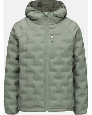 Karrimor Heat-Sealed Hooded Long Sleeve Hip Length Insulated Puffer Jacket - Green