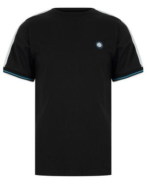 Pretty Green Pg Tilby Tape Ts Sn44 - Black