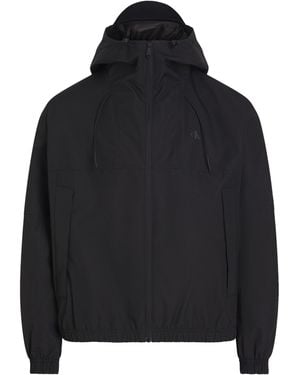 Calvin Klein Long Sleeve Windbreaker - Black
