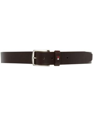 Tommy Hilfiger Denton Leather Belt - Brown