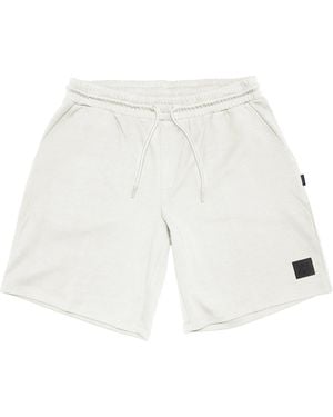 Aquascutum Fleece Jogger Shorts - White