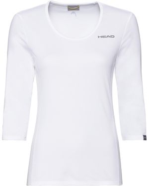 Head Club Tech 3/4 Sleeve T-Shirt - White
