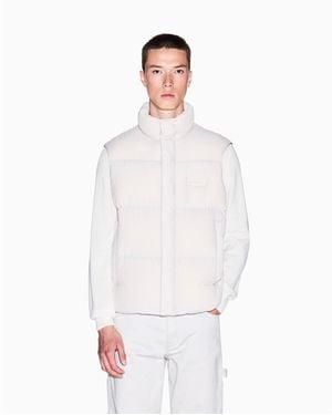 ARMANI EXCHANGE Down Sleeveless Gilet - White