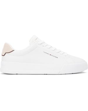 Tommy Hilfiger Court Leather Low Top Trainers - White