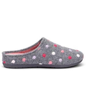Hotter Dotty Slippers - Grey
