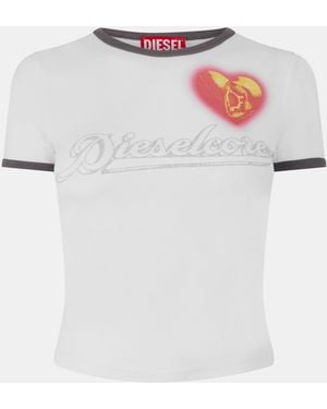 DIESEL Core Crop Tops - White