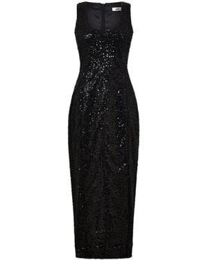 Odd Muse Sequin Midi Dress - Black