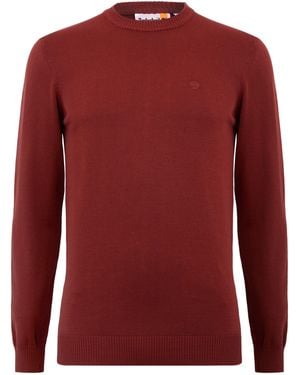 Timberland Garment Dye Crew Sweatshirt - Red
