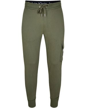 Calvin Klein Logo-Patch Track Trousers - Green