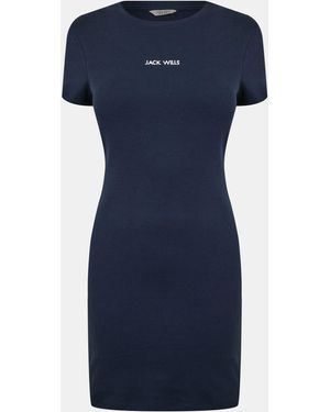 Jack Wills Jersey Mini Dress - Blue