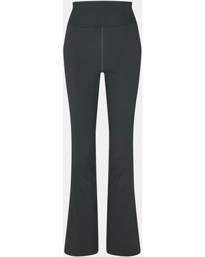 Calvin Klein Mod Flare High Rise Flared Trousers - Grey