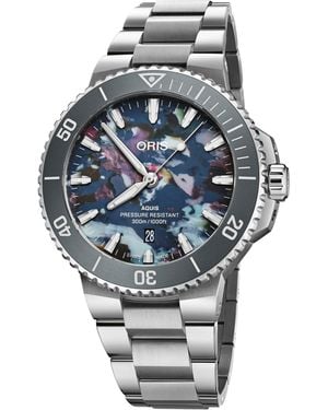 Oris Aquis Date Bracelet Watch - Metallic