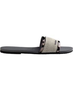 Havaianas Hav. You Trancoso Premium Flip Flops - Black