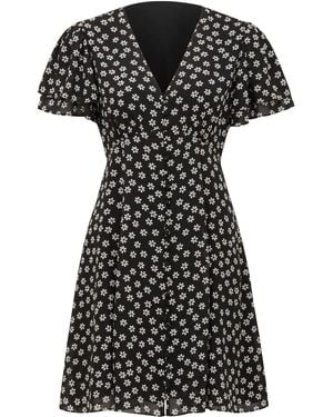 Forever New Pria Button Through Mini Dress - Black