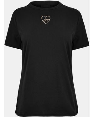 BOSS Elogo Print T-Shirt, Crystal Print T-Shirt - Black