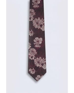 Twisted Tailor Rafe Floral Tie - Purple