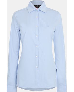 Musto Effortless Ls Shirt Fw - Blue