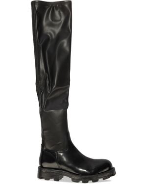 DIESEL Over The Knee Boots - Black
